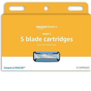 *$lash* New in Package 12 Pack Amazon Basics Razor Replacements